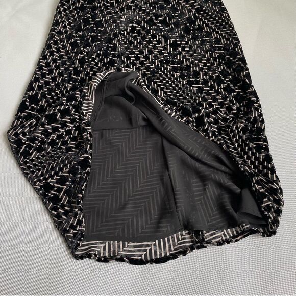 Josephine Chaus NWT Silk Blend Black Midi Skirt Women’s Size 10 - Picture 3 of 7